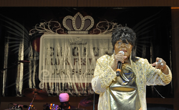 Koko Taylor performing at the Chicago Blues Festival